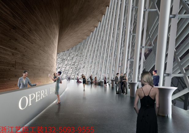 辦公樓前臺(tái)大廳裝修