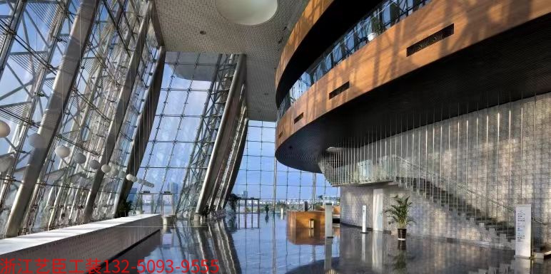 辦公樓前臺(tái)大廳裝修